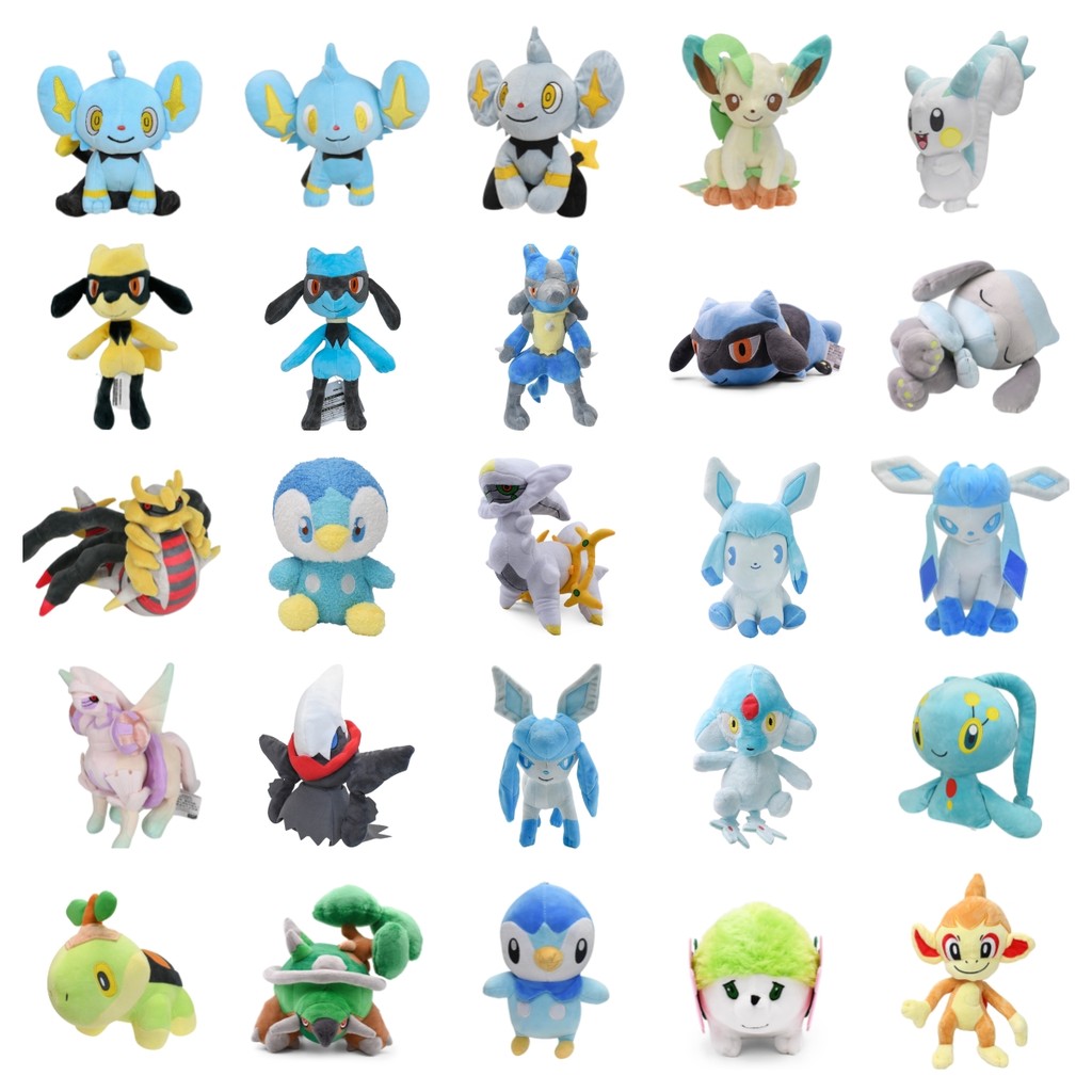 38 Styles Pokemon Plush Doll Lucario Palkia Shinx Giratina Torterra Dialga Pachirisu Bidoof Darkrai 