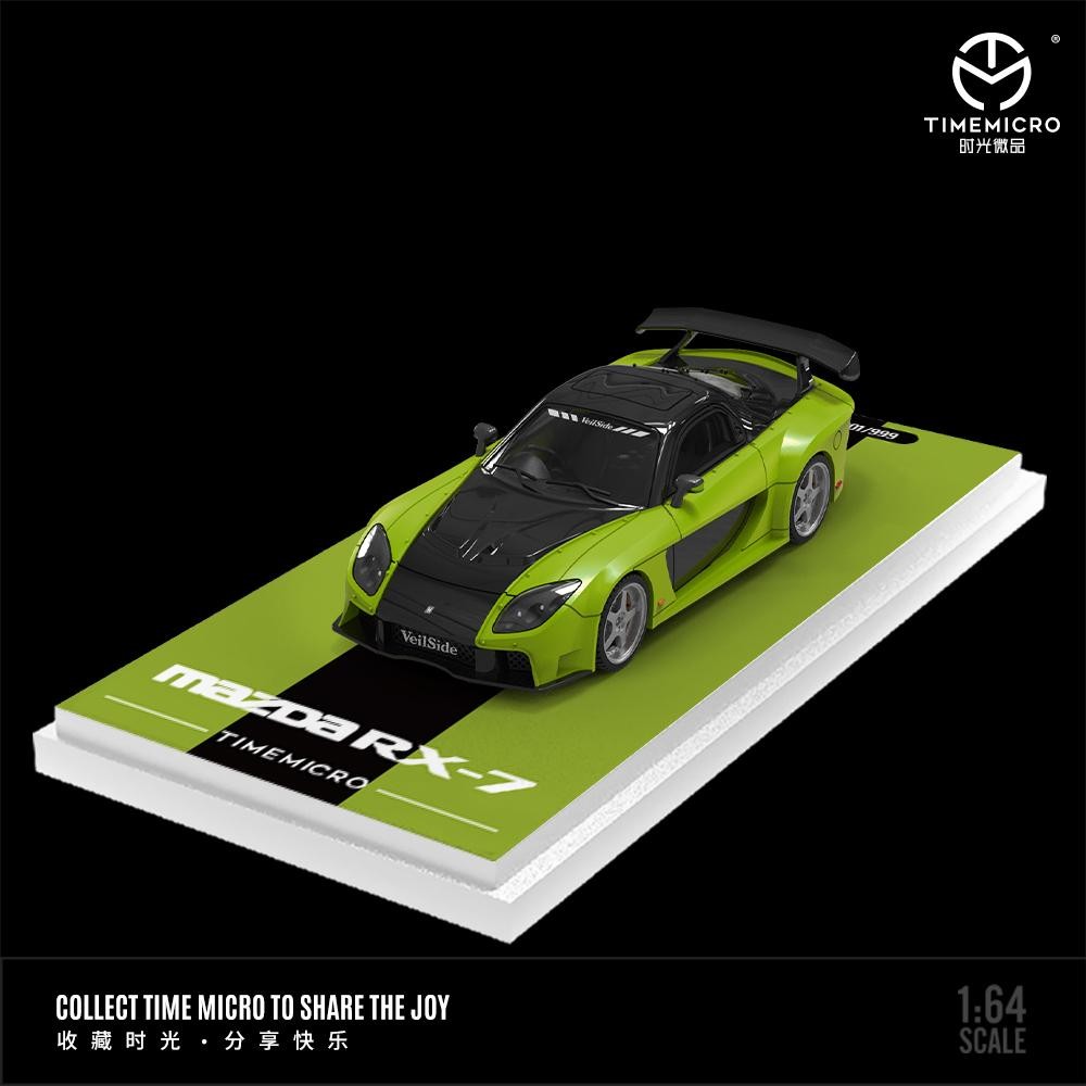 Time Micro 1:64 Mazda RX-7 Veilside Green Limited