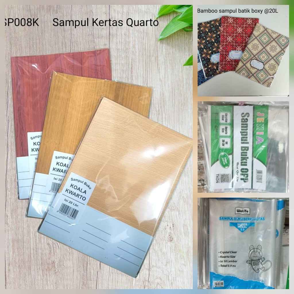 

[ORGM] Perlengkapan Sekolah Aneka Sampul Buku Tulis Sampul Boxy Sampul Plastik