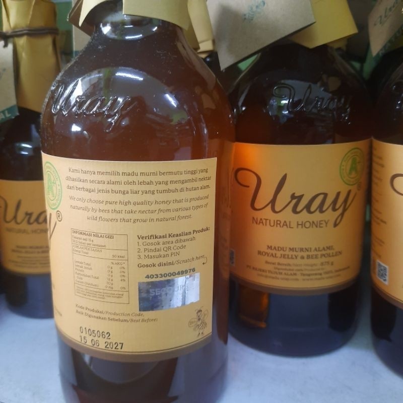 

JAMIN MURAH !!!Madu Uray Natural Honey 450gr Grade A+ dengan Royal Jelly dan Bee Pollen | Madu Murni | Madu Hutan Asli(BISA LANGSUNG ORDER)