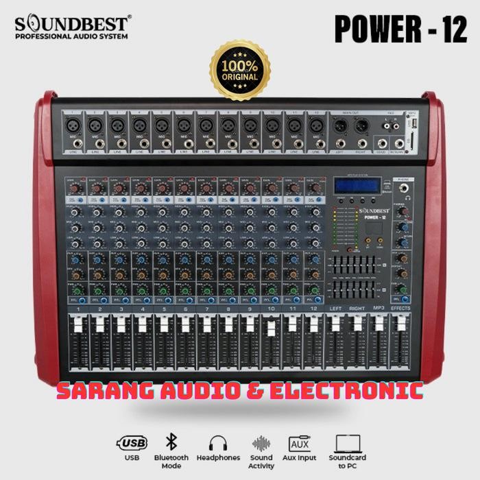 POWER MIXER AUDIO SOUNDBEST POWER 12 POWER12 ORIGINAL 12 CHANNEL
