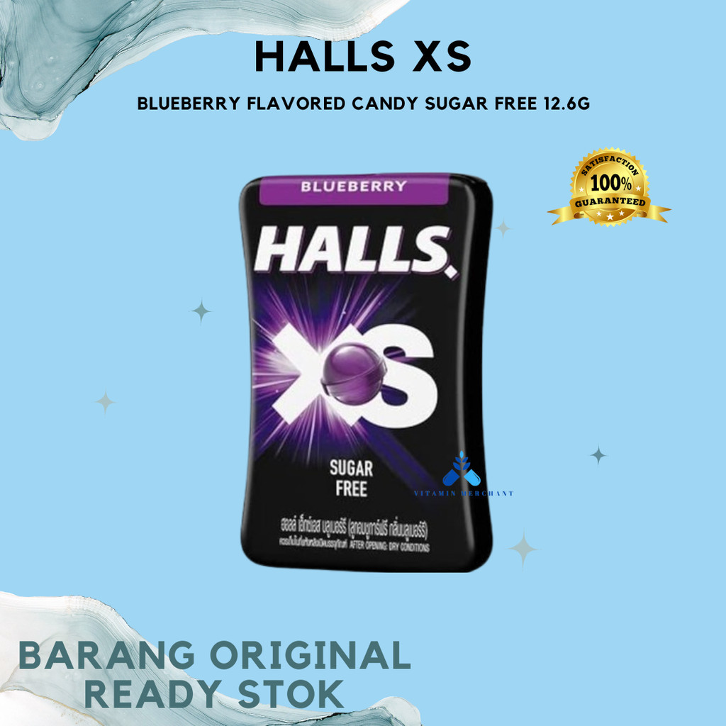 

Halls XS Blueberry Flavored Candy Sugar Free 12.6g - w&w