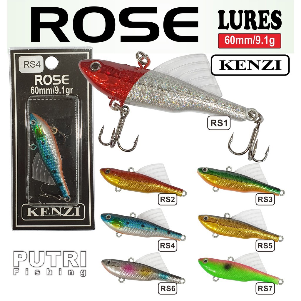 LURE KENZI ROSE Umpan Pancing Tiruan Ikan Mainan AIr Tawar & Laut HX
