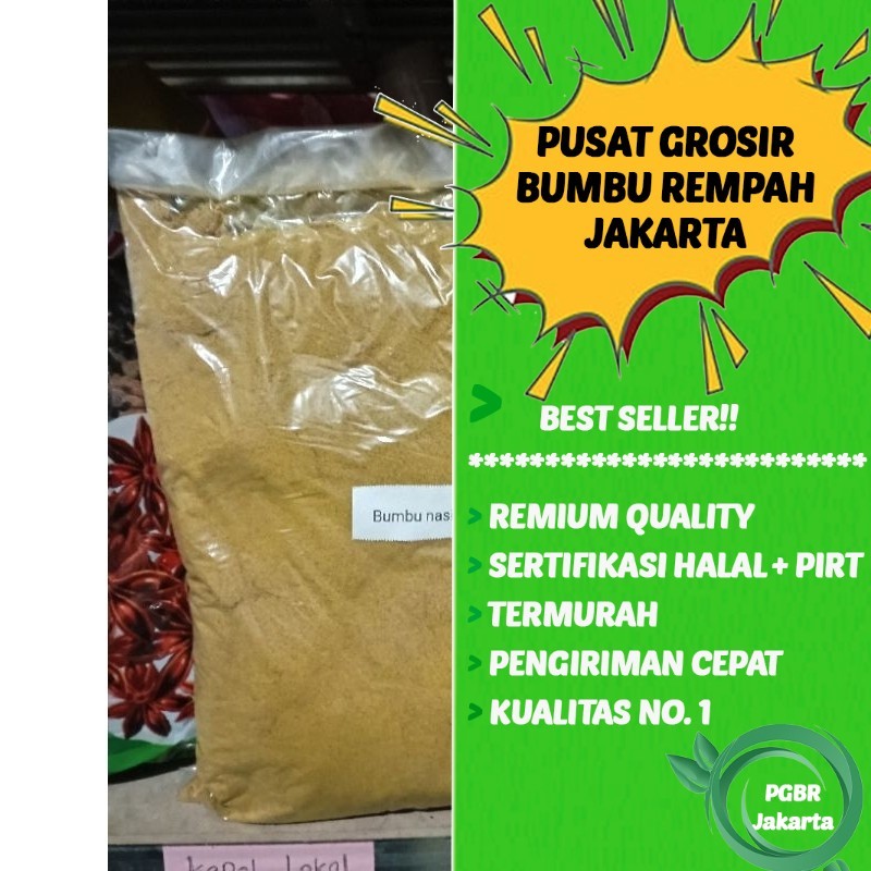 

Bumbu nasi briyani 1 kg untuk 45 kg beras wangi rempah khas timur tengah