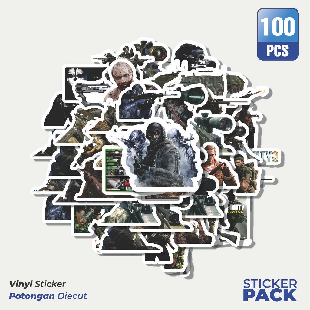 

Stiker Vinyl Stiker Call Of Duty Series Game 4 Waterproof Aesthetic- Untuk Laptop, Motor, dan Helm - Paper Stationery Pack