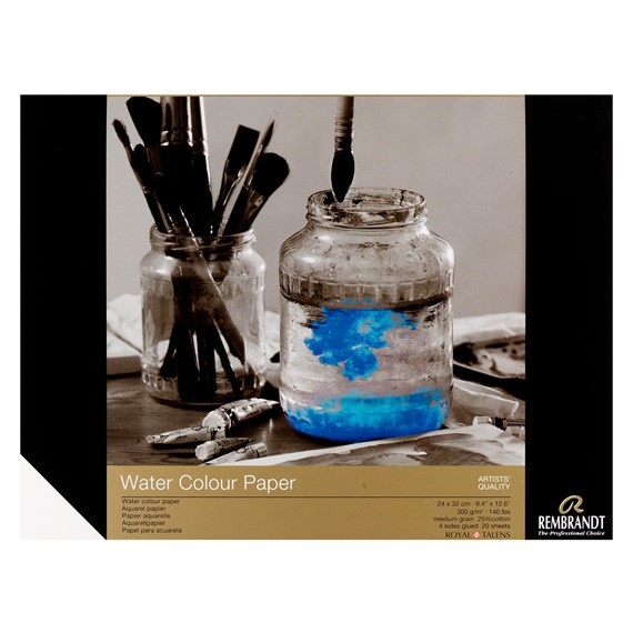 

rembrandt Watercolour Paper 24X32cm 300gsm 25%cotton 20sheets