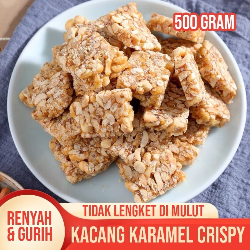 

PAKET 250g Kue Kacang Caramel Crispy Dengan Cita Rasa Yang Manis dan Gurih MADE IN INDONESIA