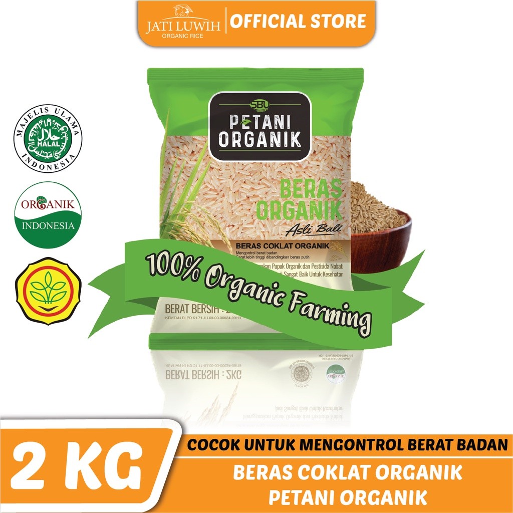 

Beras Coklat Petani Organik 2kg / Cocok Untuk Mengontrol Berat Badan