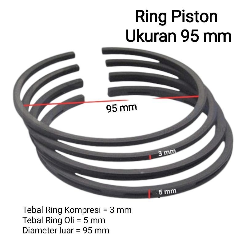 Ring Piston Kompresor Udara  Ukuran 95 mm
