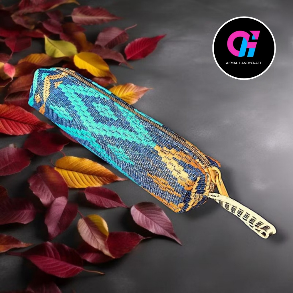 

Akmal Handycraft Tempat Pensil Bahan Batik Songket Aneka Warna Menarik Ukuran 18x5x5 cm Praktis & Berkualitas untuk Anak SD Stationery Sekolah