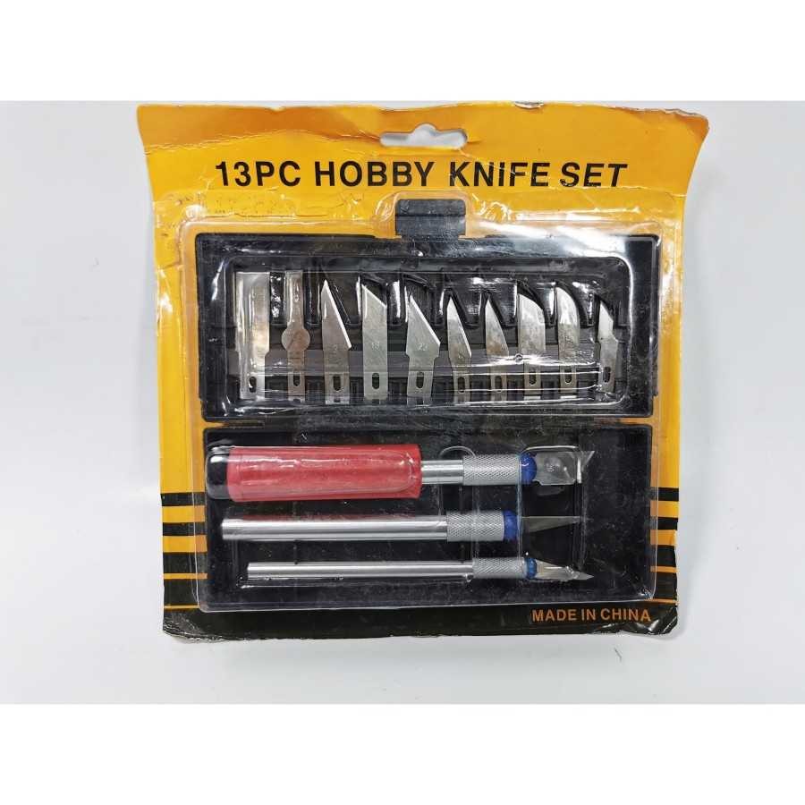 

Pisau Ukir Pahat Kayu Set Hobby Knife Set 13 pcs cutter