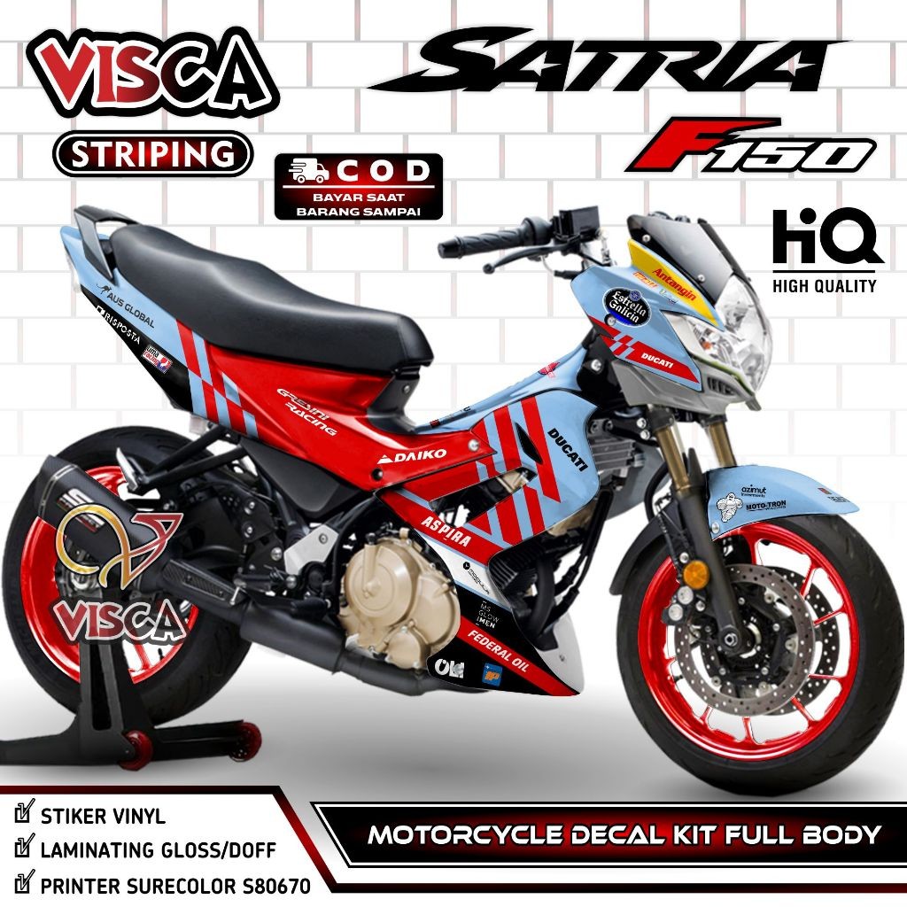 DECAL SATRIA FU BARONG FULL BODY STIKER SATRIA FU BARONG FULL BODY DEKAL SATRIA FU BARONG FULL BODY