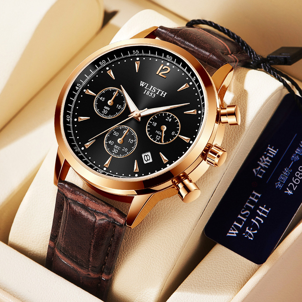 

Jam Tangan Kalender Pria Multifungsi Wolix Merek Swiss Eropa dan Amerika