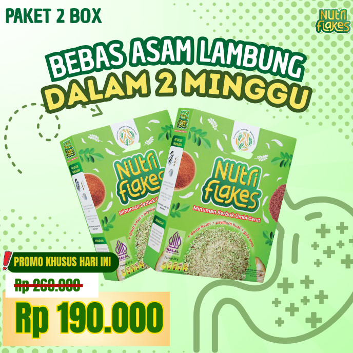 

Nutriflakes Sereal Oatmeal Umbi Garut Nutriflek Untuk Diet Serta Asam Lambung Maag Gerd 2 Box