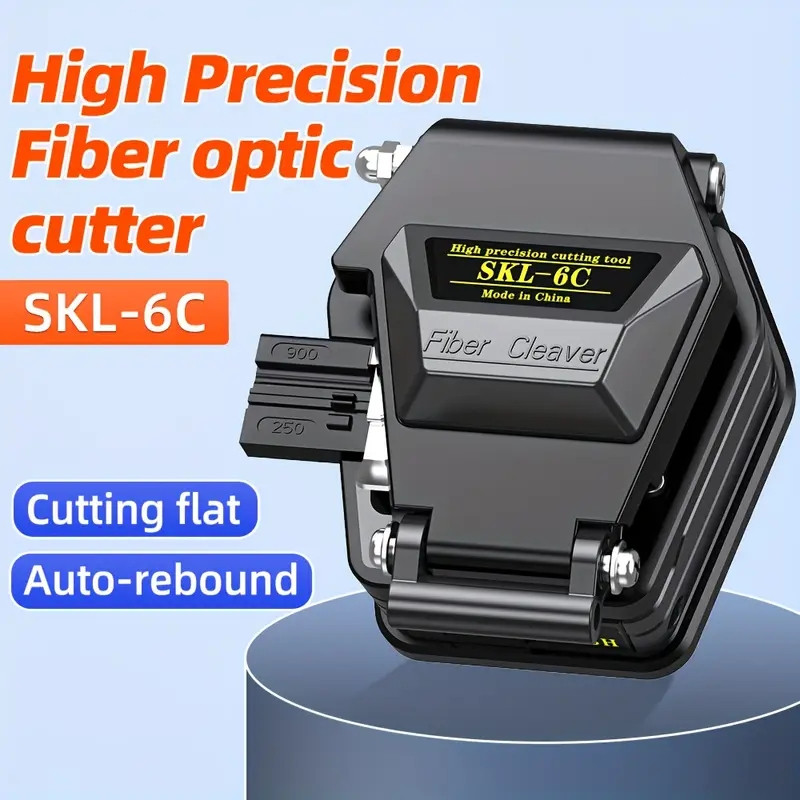 

SKL-6C DY-6C Metal body Fiber cleaver cable cutting knife FTTT fiber optic knife tools cutter Fiber Cleavers 16 surface blade