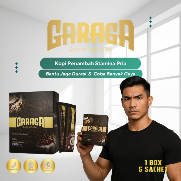 

GARAGA Kopi Pria Tahan Lama BPOM 1 BOX ISI 5 SACHET