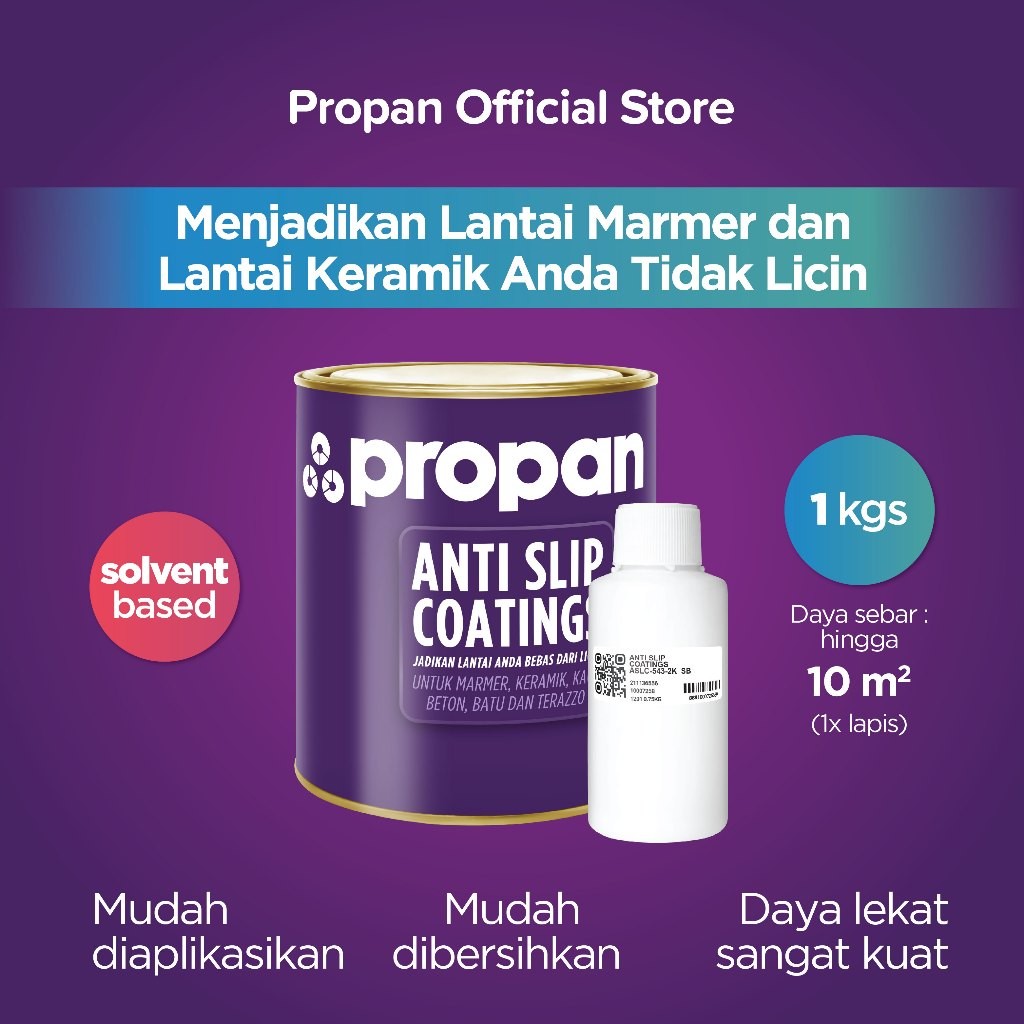 PLAOSANSTORE Propan Anti Slip Coatings Cat Pelapis Lantai Anti Licin