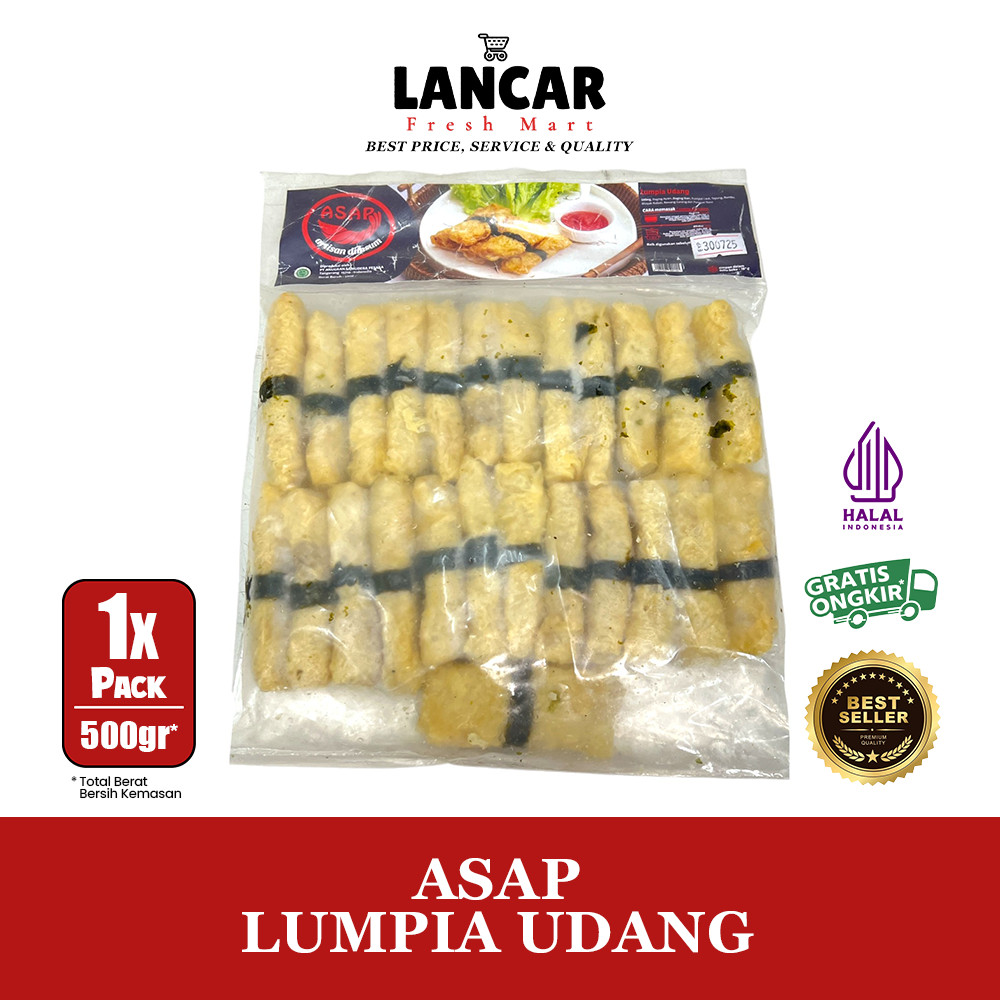 

ASAP LUMPIA UDANG 500GR / ASAP LUMPIA UDANG 500GR