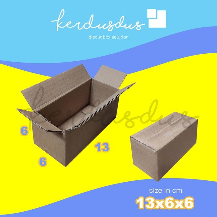 

13x6x6 cm kardus box karton kotak packing packaging POLOS SHEET