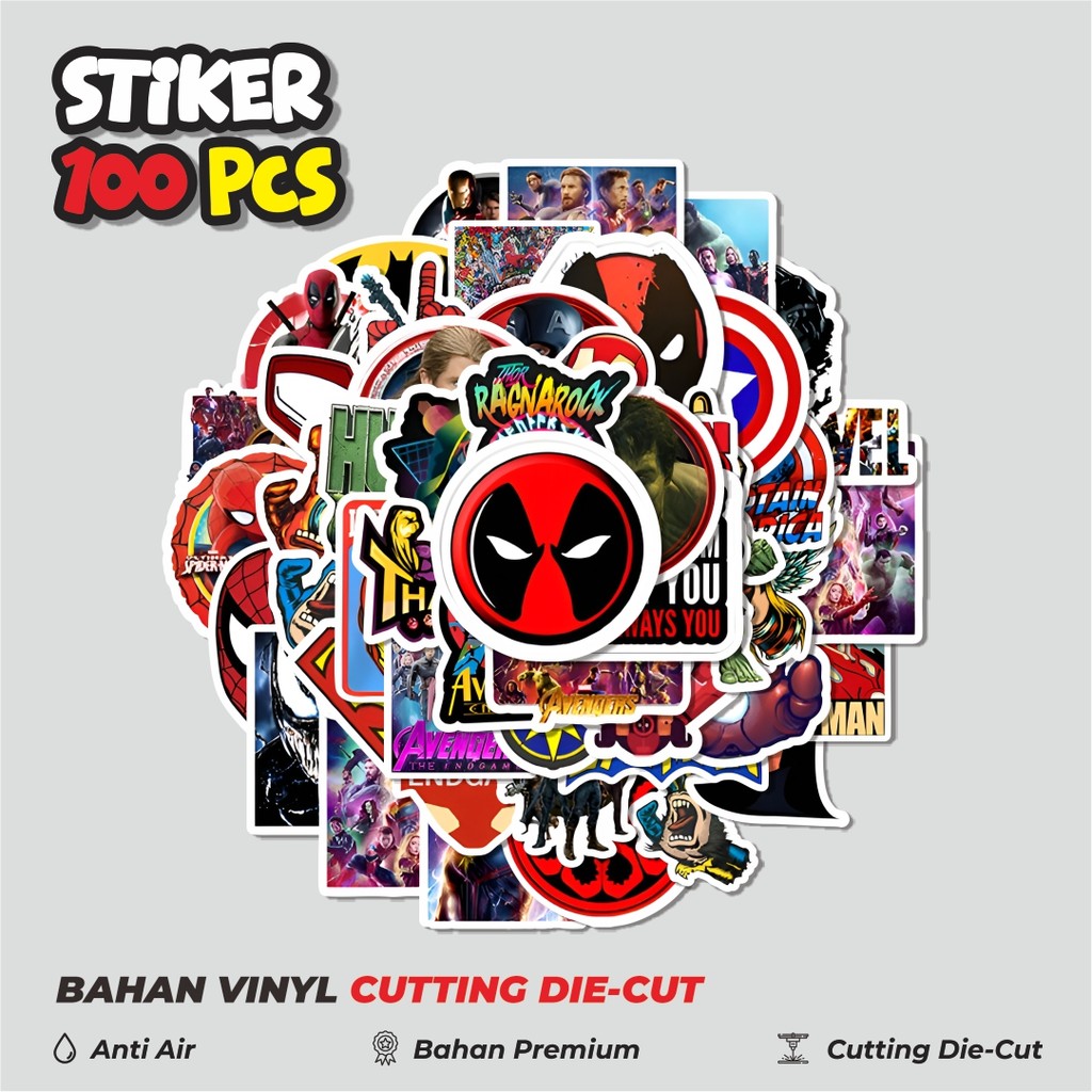 

Terbaru! 50 pcs Stiker Marvel V3 Dekorasi Lucu Kreatif untuk Notebook, Skateboard, HP