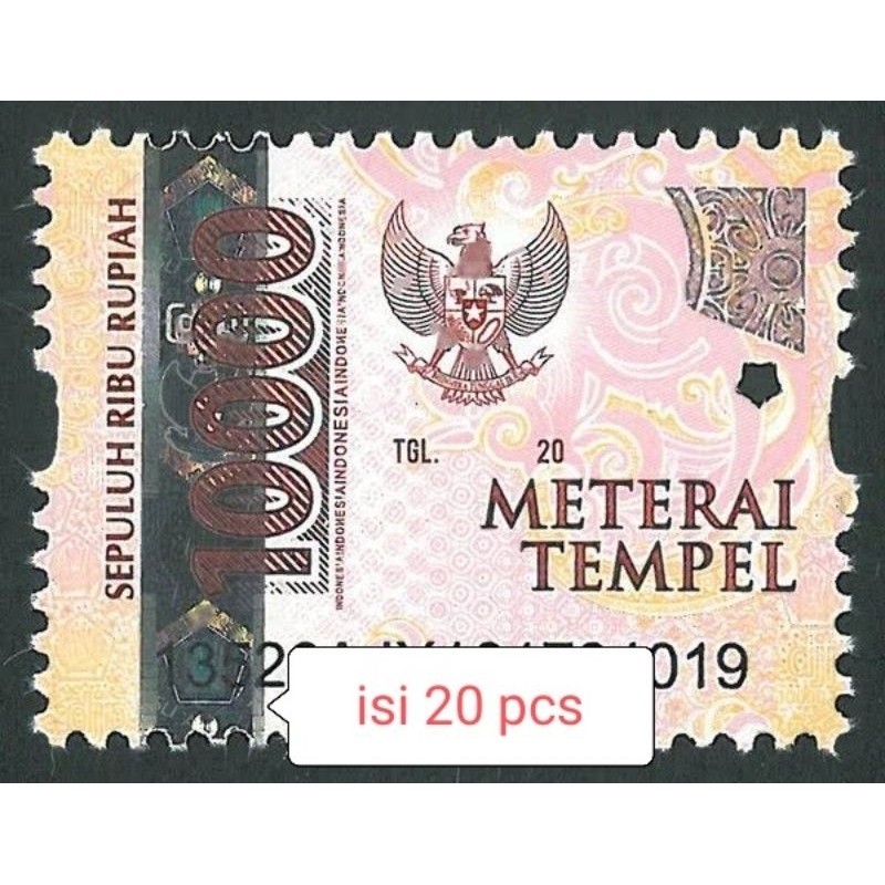 

Materai 10000 isi 20 biji original