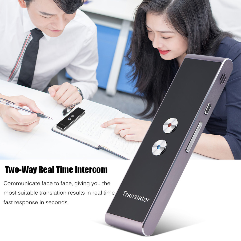 

Language Translator Portable Smart Two&#8209 Way Real Time Multi&#8209 Language Voice Translator for Learning Travel Meeting