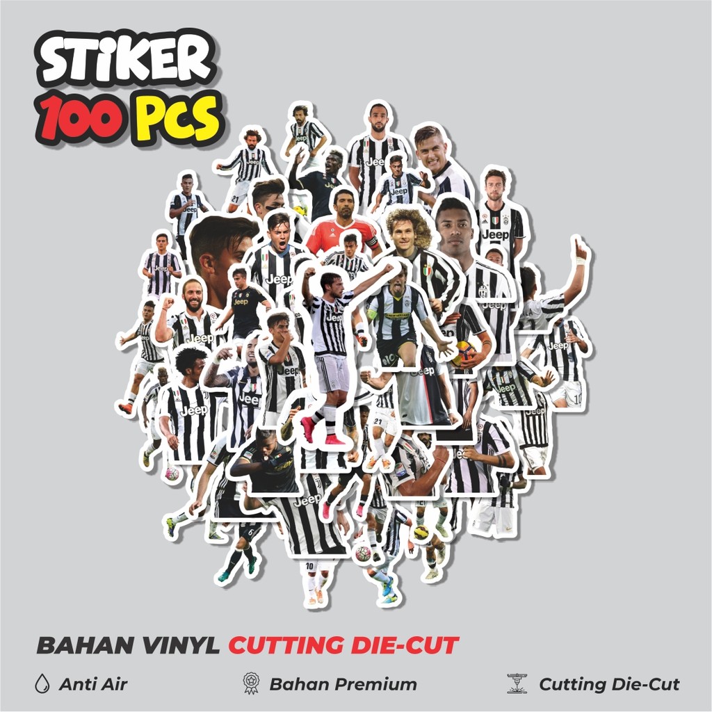 

Terbaru! 50 pcs Stiker Football Series Juventus FC Dekorasi Lucu Kreatif untuk Notebook, Skateboard, HP