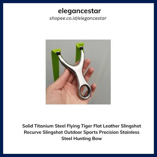 Solid Titanium Steel Flying Tiger Flat Leather Slingshot Recurve Slingshot Outdoor Sports Precision 