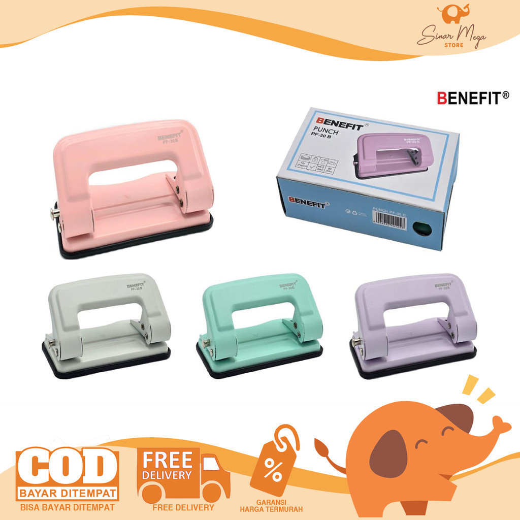 

Benefit Punch PF-30B Pembolong Kertas Pastel Porforator 2 Hole Murah Berkualitas