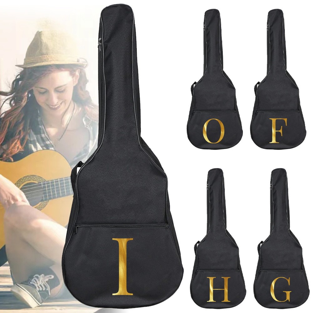 Tas Gitar Guitar 34-41 Inch Guitar Bag Electric Guitar Waterproof Oxford Carrying Bags Letter Printi