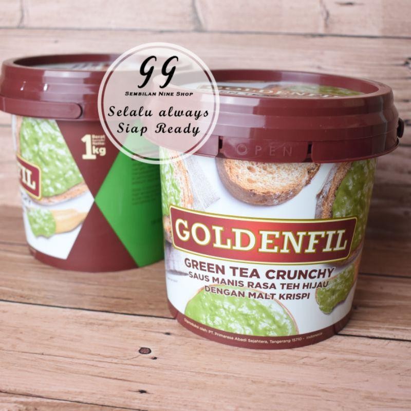 

Goldenfil GREEN TEA CRUNCHY 1 KG Selai Matcha Malt Crispy Teh Hijau