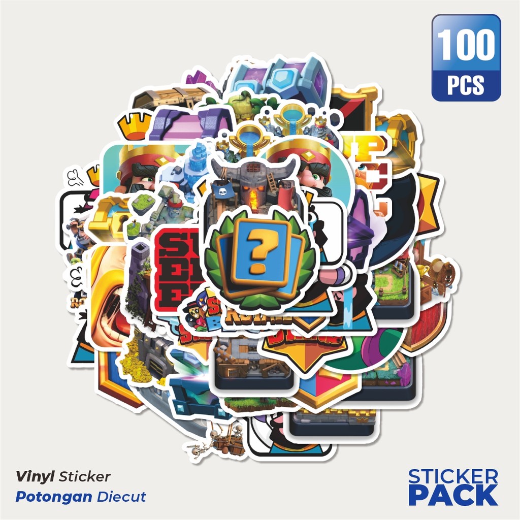 

Super Hemat! 100 PCS Stiker Cash Of Cans Game Video Series 1 Dekorasi Lucu Kreatif untuk Notebook, Skateboard, HP