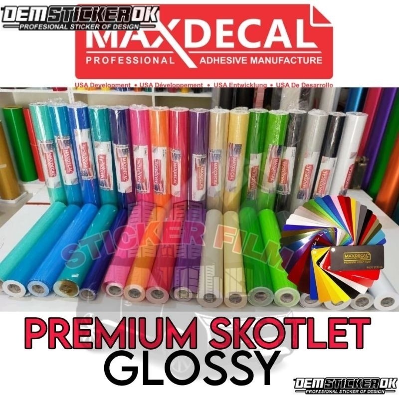 SKOTLET PREMIUM MAXDECAL 1ROLL SKOTLET MOTOR MOBIL LEBAR 45CM TERLENGKAP
