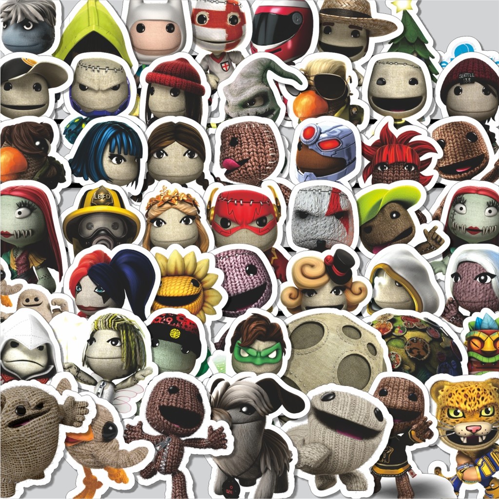 

Stiker Cutting Pack Game Series Little Big Planet Character Mix 4 Isi 100Pcs Series Aesthetic Lucu Keren Untuk Koper Bahan Vynil