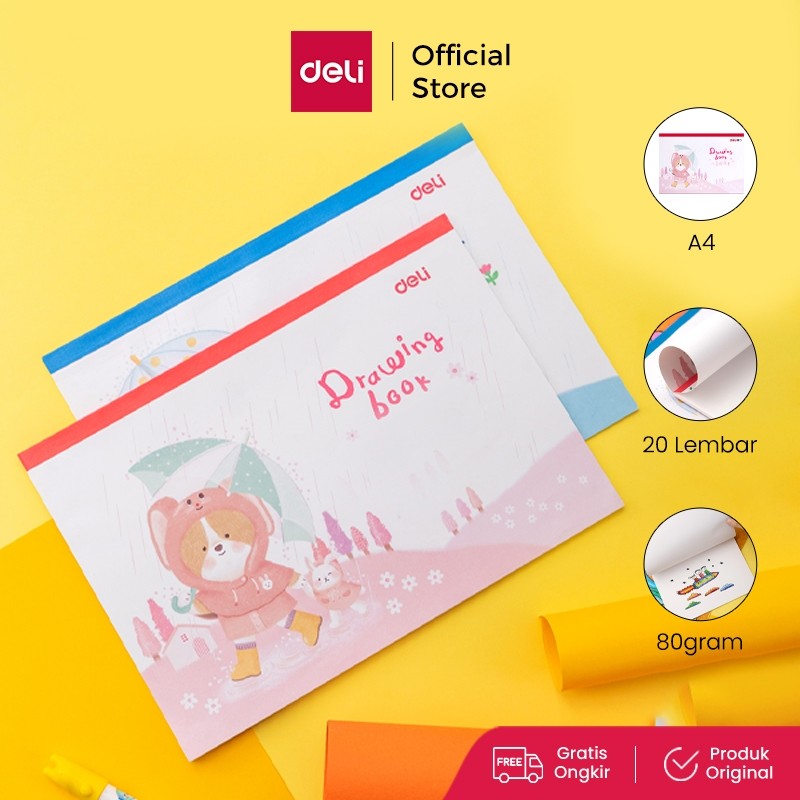 

Deli Painting Book / Buku Gambar 20 Lembar Kertas Tebal Tidak Tembus 73381 73382