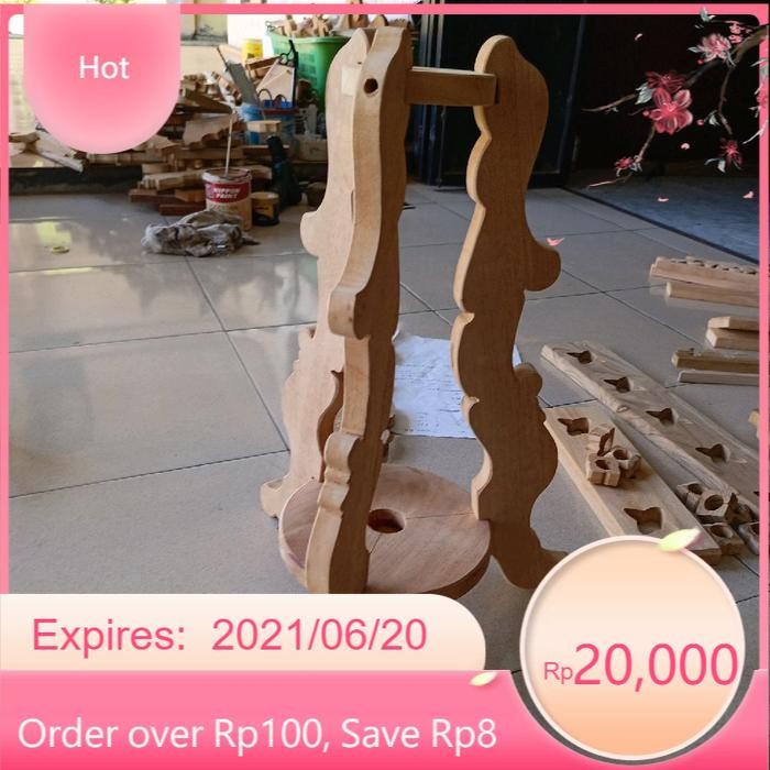 Jagrak tombok/bendera/payung jati/ mahoni metahan - jati, metahan mcw2