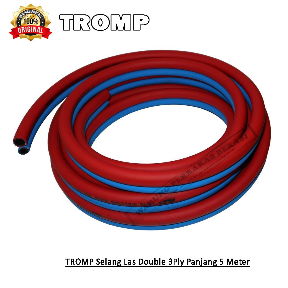 1 meter dan 5 meter Selang Las Dobel LPG Oksigen / Twin Welding Hose