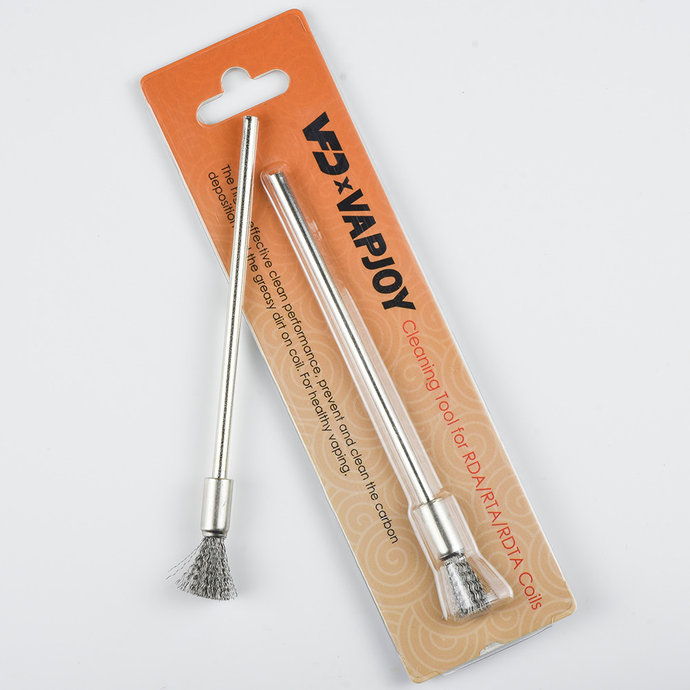 1pc Stainless Steel /Brass Cleaning Brush 10mm with Micro Coil Jig Tool for Heating Wire Coil