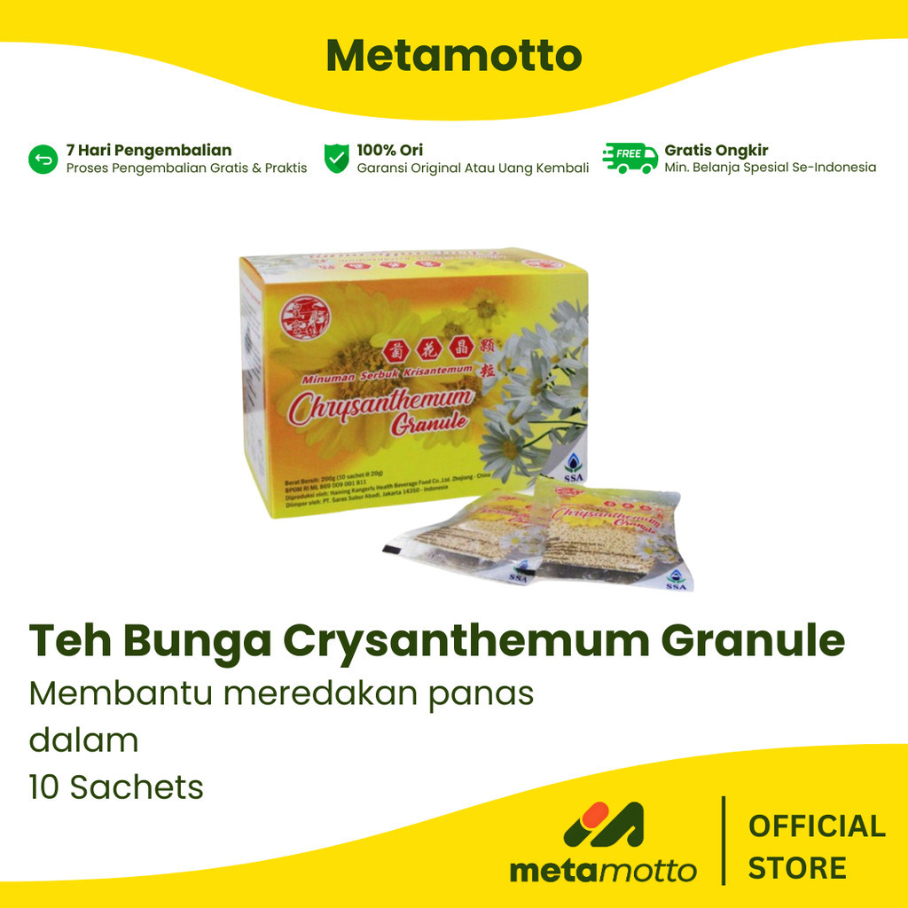 

Teh Bunga Crysanthemum Granule Importir Saras Subur Abadi - Metamotto Marelan