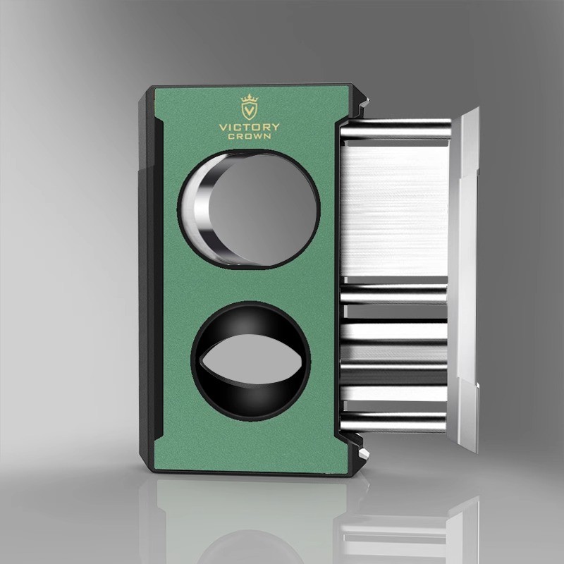 Cuban Cigar V-Cutter Stainless Steel Sharp Blade Multi-function Scissors Cigar Punch Through Needle 