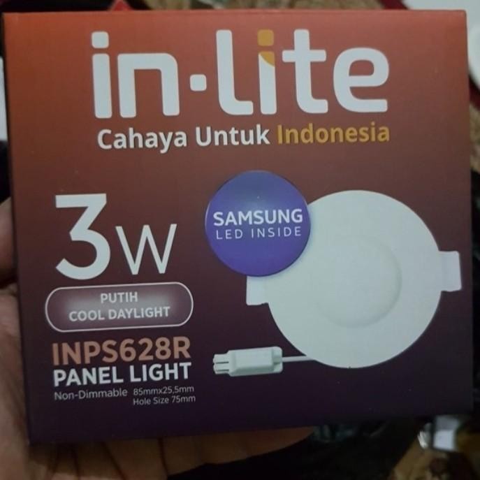 DOWNLIGHT PANEL LED 3 WATT INLITE INPS 626R IN-LITE BULAT 3 WATT