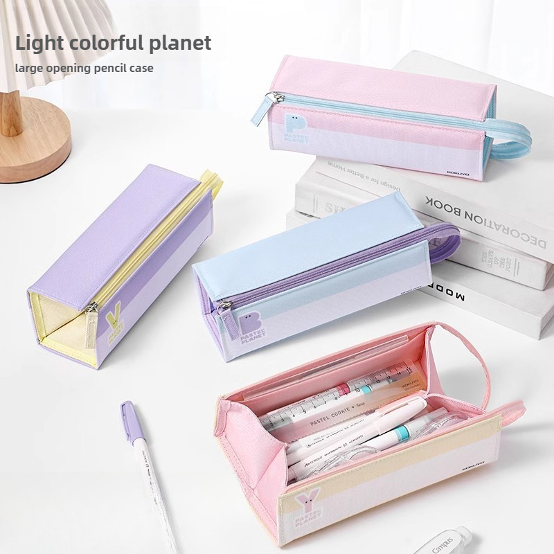 

Cute Pastel Star Pencil Case Large Capacity High Value Pouch for School korean stationery cute pencil case
