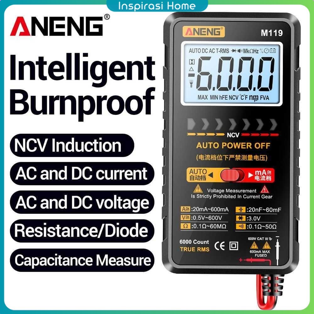 ANENG Digital Multimeter Multitester Voltage Tester with NCV Sensing - M119