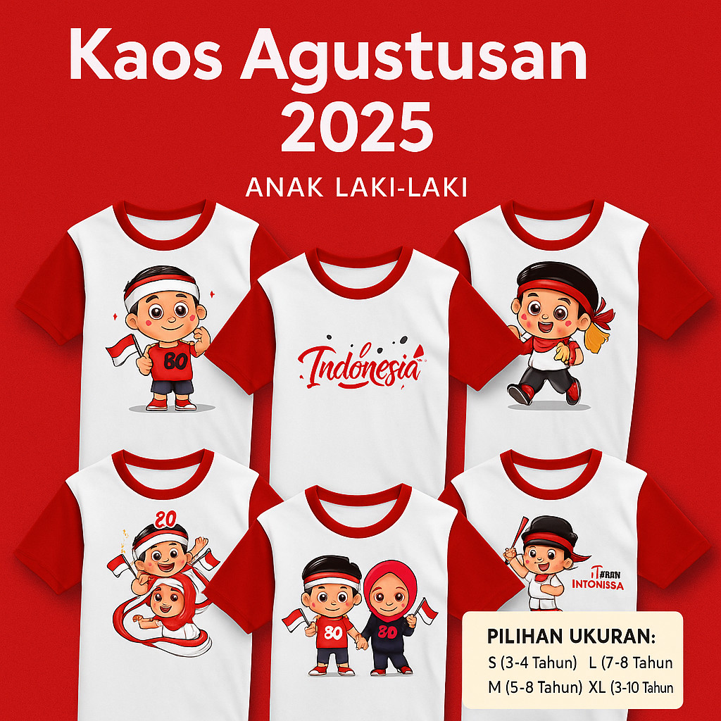 Baju Kemerdekaan Indonesia / Kaos Kemerdekaan Indonesia / baju 17 agustus / jersey timnas Indonesia 