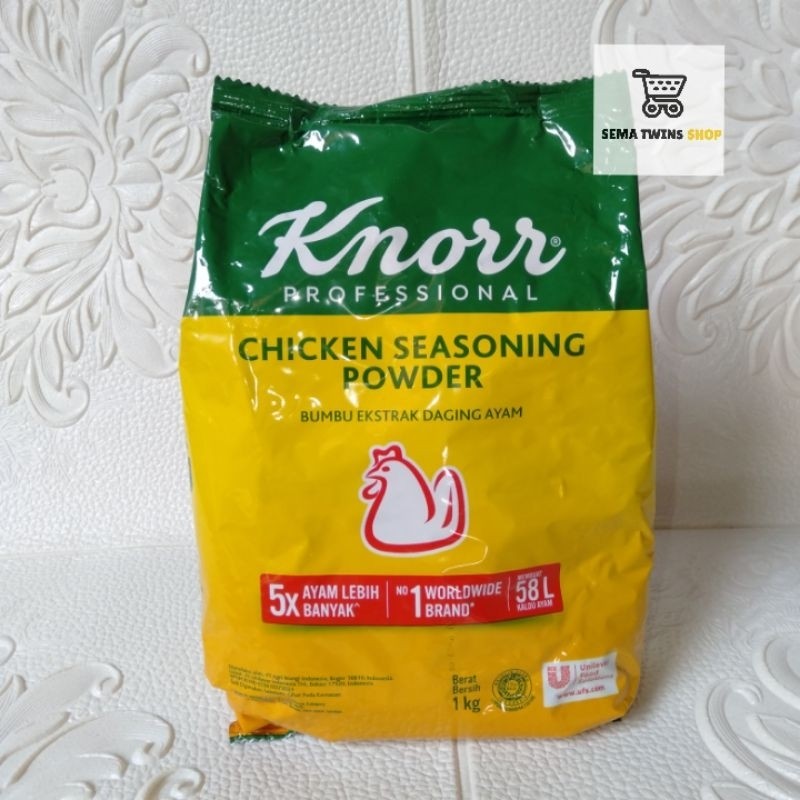 

KNORR KNOR Chicken Seasoning Powder 1kg - Bumbu Ekstrak Daging Ayam 1 kg
