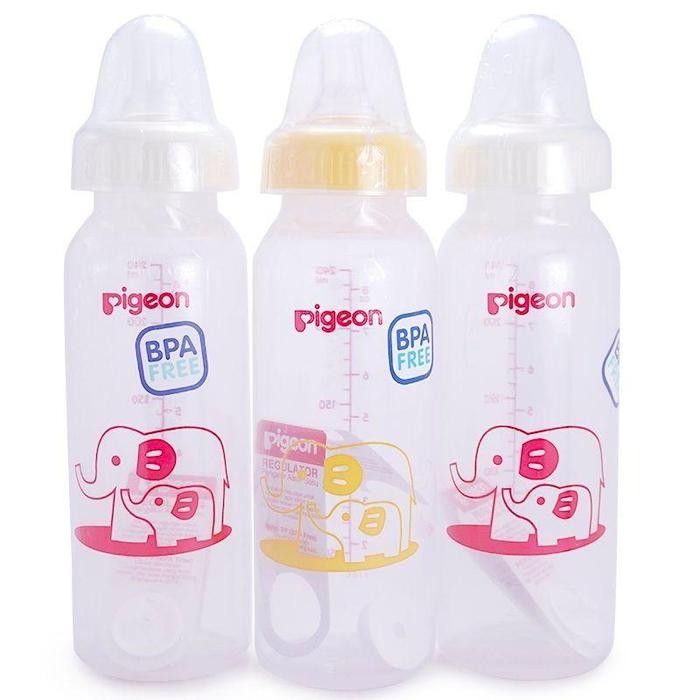 Botol pigeon std assorted 240 paket (hemat isi 3) dot silicone