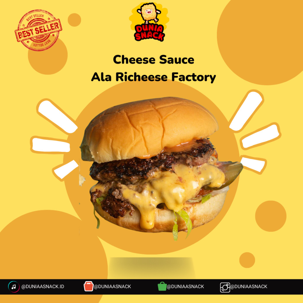 

Mekar_raya SAUS KEJU ALA RICHEESE FACTORY | CHEESE SAUCE 500ML