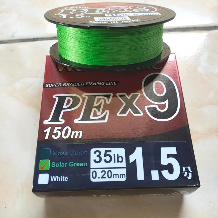 Terbaru Senar PE Water Line PE X9 - Solar, Pe0.6