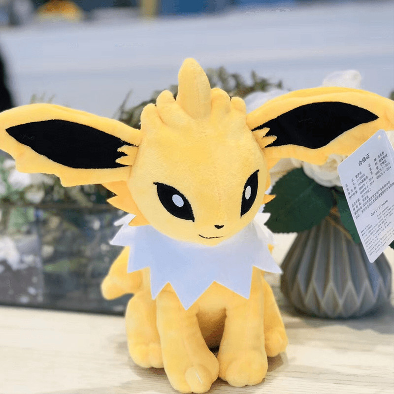 Pokemon Kawaii Jolteon Plush Toy Cartoon & Cute Stuffed Doll Children's Toy Birthday Present