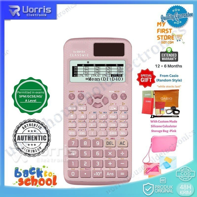 

【COD STOCK 】FX-991EX - Kalkulator Sekolah/Kuliah - Internasional - Classwiz - 552 fungsi